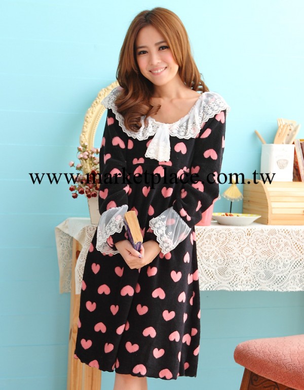 外貿珊瑚絨睡裙品牌睡衣傢居服廠傢直銷批發 912061工廠,批發,進口,代購