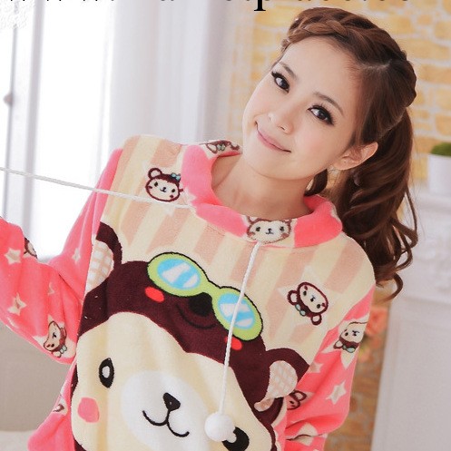臺灣可愛珊瑚絨女式公主睡衣悠嘻猴睡衣傢居服批發工廠,批發,進口,代購