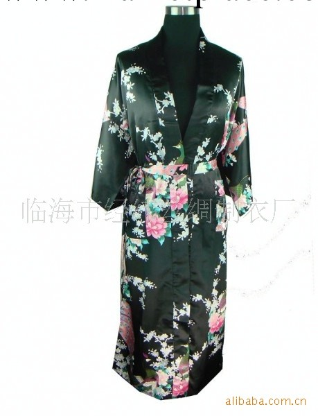 供應女式和服睡袍 仿真絲浴袍睡衣 22802 9色孔雀工廠,批發,進口,代購