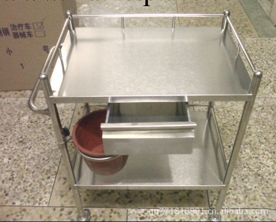 廠價直售 不銹鋼治療車.器械臺.醫用推車.手術車(厚型)工廠,批發,進口,代購