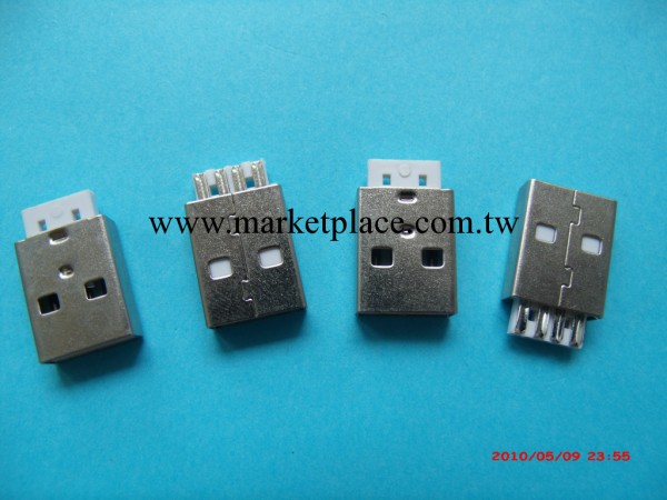usb公頭 usb連接器 a公短體焊線（A款L=18MM）工廠,批發,進口,代購