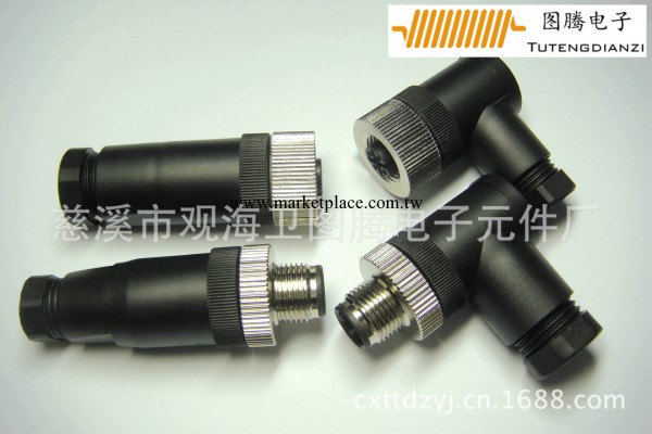 圓形工業連接器M12 連接器 可替代進口工廠,批發,進口,代購