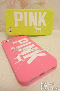 維多利亞的秘密pink dog iphone5/5S 手機殼 4/4s 蘋果5矽膠套批發・進口・工廠・代買・代購