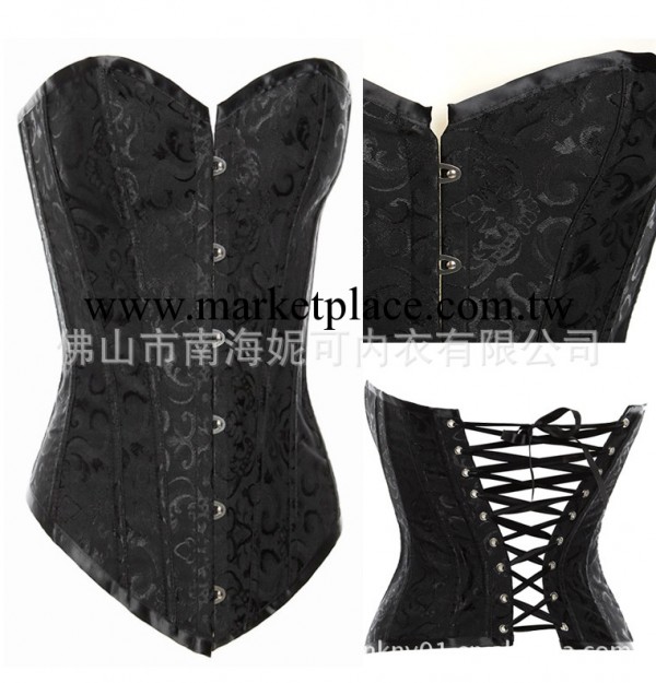 黑色宮廷束身衣 819corset 無花邊塑身衣 婚禮束身衣批發廠價直銷工廠,批發,進口,代購