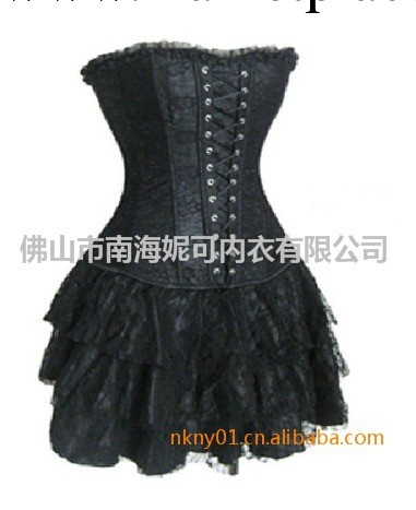 華麗蕾絲性感宮廷束身衣裙子三件套 corset塑身衣批發廠價直銷工廠,批發,進口,代購