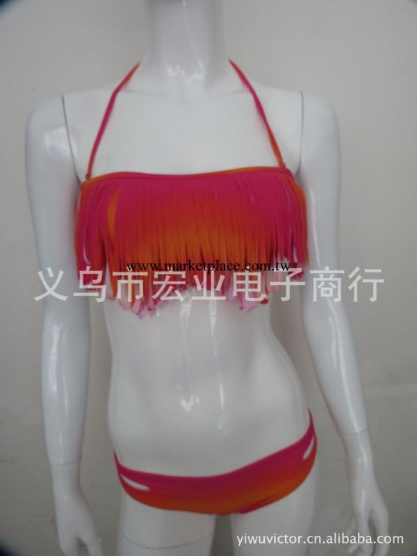 2013新款VS Bikini 維多利亞的秘密同款比基尼 彩色漸變流蘇泳衣工廠,批發,進口,代購