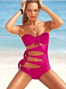 維多利亞的秘密bikini鏤空設計性感遊泳衣比基尼聚攏泳裝工廠,批發,進口,代購