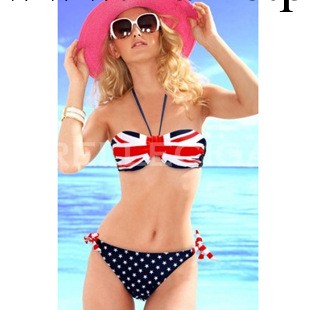 新款特價維多利亞的秘密性感英國國旗比基尼女分體泳衣工廠,批發,進口,代購