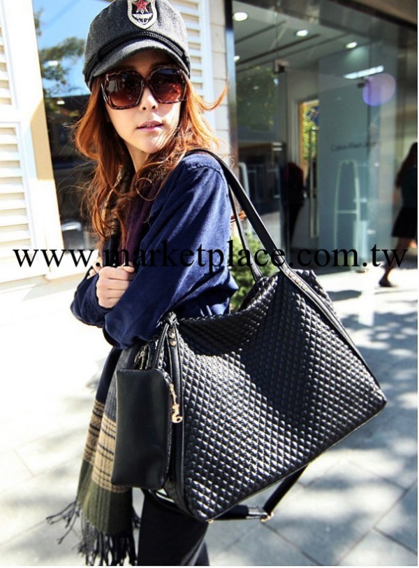 2013新款歐美時尚菱格大包 女式包 女包批發PU女包工廠,批發,進口,代購