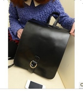 時尚新款三兜大蓋學院風高檔PU皮雙肩後背包 休閒包 女包 背包工廠,批發,進口,代購