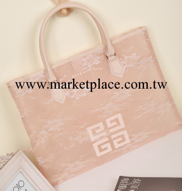 紀*希紀傢化妝品專櫃限量米粉色蕾絲單肩包/手提包工廠,批發,進口,代購