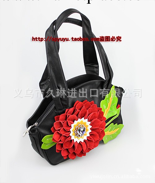 時尚個性花朵鑲鉆手提包 法國包包公園正品單肩女士個性包 晚宴包工廠,批發,進口,代購
