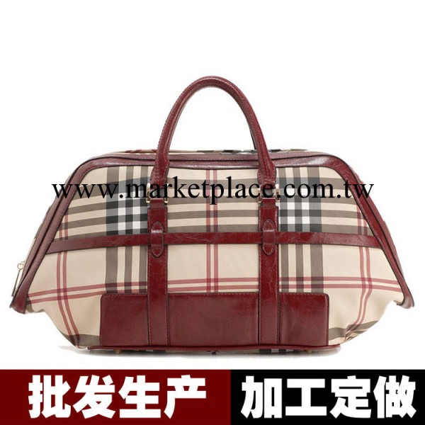 生產廠傢 加工/定做 2013新款英倫格子復古通勤手提包單肩斜跨包工廠,批發,進口,代購