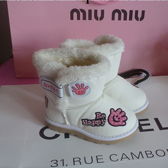 2013冬季新款兒童雪靴女童加厚加絨保暖棉鞋 防滑小童短靴工廠,批發,進口,代購