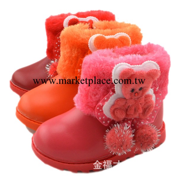 義烏童鞋批發 冬季新款可愛小熊時尚女款寶寶棉靴 21-25工廠,批發,進口,代購