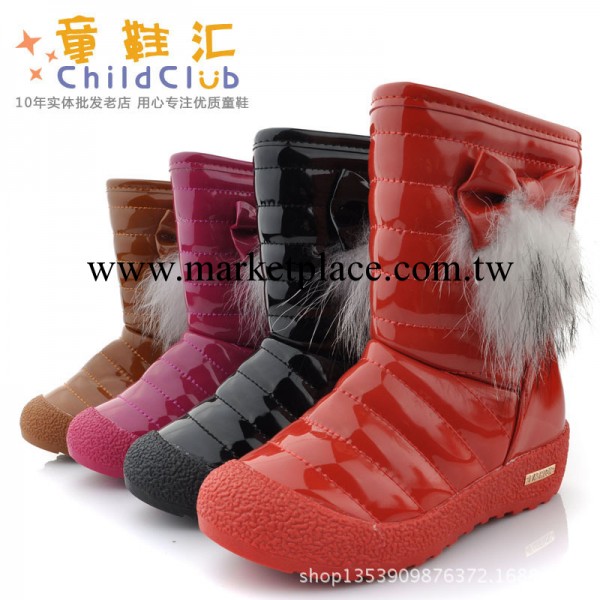2013品牌韓版兒童靴子童鞋冬款棉鞋女童漆皮靴子7221小 26-30工廠,批發,進口,代購