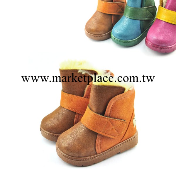 多艾妮爾1808簡潔撞色拼結兒童雪靴保暖棉鞋25-30內長13.5-16工廠,批發,進口,代購
