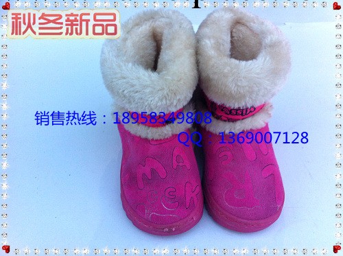 【新款】2012年冬靴PF110字母雪靴防滑保暖中筒童鞋批發工廠,批發,進口,代購