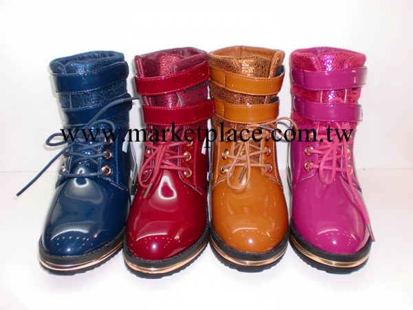 2013冬季新款 時尚潮流棉靴馬丁靴  時尚鏡面防滑保暖女童棉靴工廠,批發,進口,代購