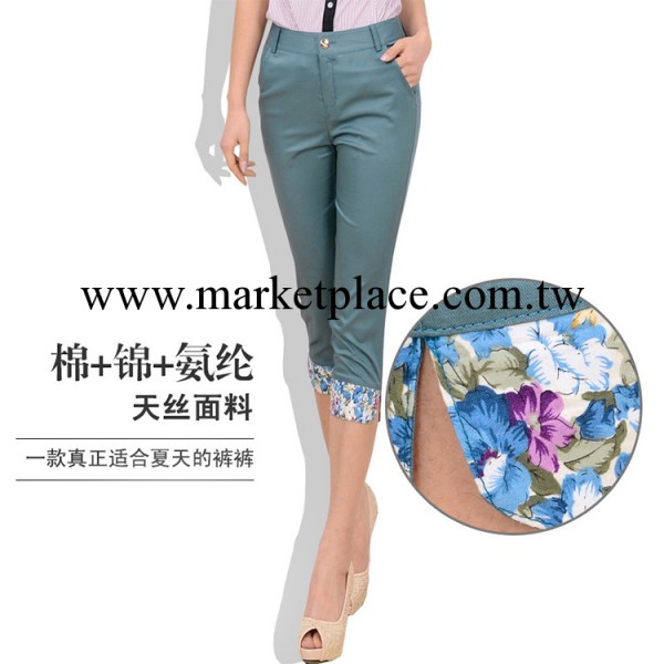 安莉夢尚2013女裝新款女褲小腳鉛筆褲子休閒褲女卷邊七分褲顯瘦夏工廠,批發,進口,代購