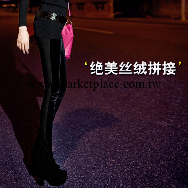 2013冬季新品  高檔絲絨超顯腿瘦高腰內搭褲工廠,批發,進口,代購