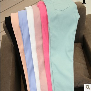 新款SIMNICE2038-2糖果色顯瘦純色百搭修身松緊彈力加厚內搭褲女工廠,批發,進口,代購