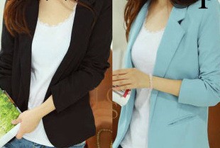 2013新款秋裝百搭休閒顯瘦糖果色長袖小西裝外套女 三色四碼工廠,批發,進口,代購