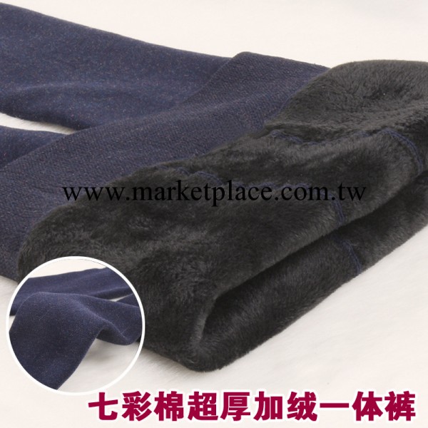 新款熱銷 七彩棉 內搭褲保暖褲加厚加絨九分踩腳無縫一體褲 加檔工廠,批發,進口,代購
