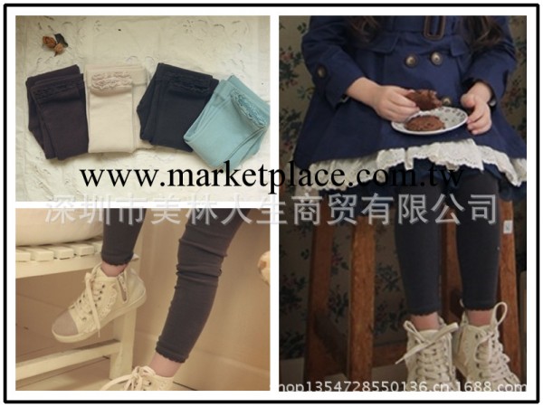 韓國童裝 2013冬款 女童不倒絨 加絨加厚 內搭褲 大童少女親子裝工廠,批發,進口,代購