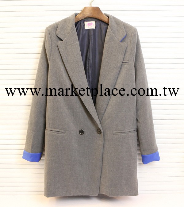 高品質女裝新款小西裝女外套長袖風衣韓版春秋修身西服潮 F14-06工廠,批發,進口,代購