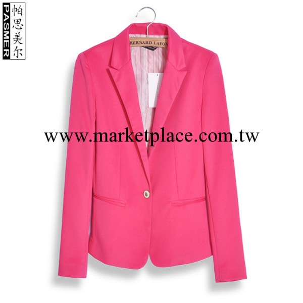 PASMER潮人秋裝外貿za**糖果色女式小西裝 歐美修身西服外套批發工廠,批發,進口,代購