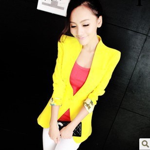 2013春裝新糖果色女裝韓版OL修身春秋女式小西裝小西服工廠,批發,進口,代購