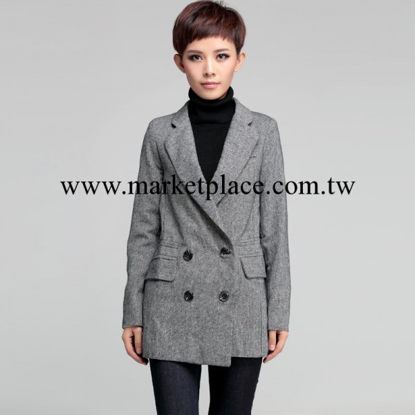 OnceFeel秋冬新款 女裝批發 OL雙排扣女式小西裝女裝外套#094工廠,批發,進口,代購