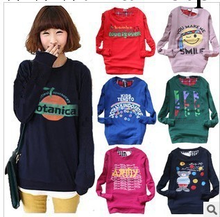 秋冬新品 韓版圓領女式衛衣 女士衛衣.絨衫 女裝抓絨衛衣長袖批發工廠,批發,進口,代購