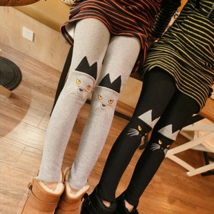 A1328# 2013韓國stylenanda貓咪刺繡喵星人立體手工內搭褲工廠,批發,進口,代購