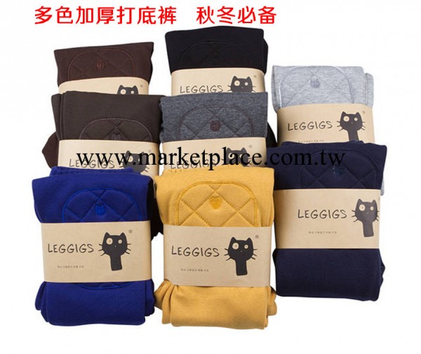 補丁小貓刺繡 加絨加厚內搭褲顯瘦小腳褲（加厚不倒絨)顯瘦內搭褲工廠,批發,進口,代購