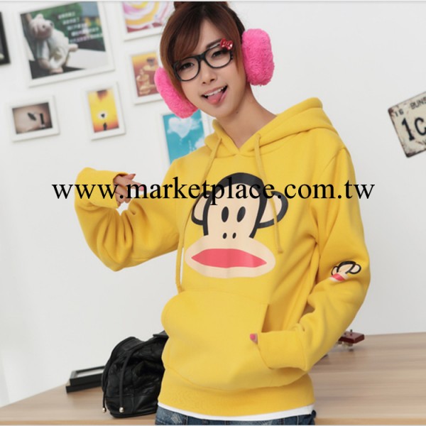 新款休閒連帽衫套頭大嘴猴衛衣女秋冬加厚學生外套女韓版潮工廠,批發,進口,代購