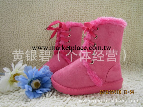 2012新款 出口臺灣 糖果色彩前系帶兒童雪靴 童靴批發 太陽花底工廠,批發,進口,代購