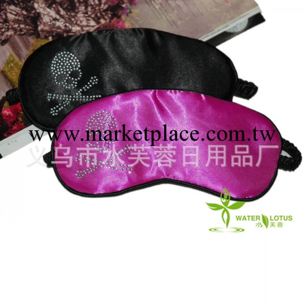 眼罩廠傢隆重推出 超炫新款航空遮光睡眠色丁鑲鉆眼罩工廠,批發,進口,代購