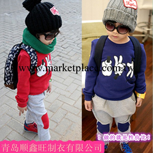 冬款童套裝 13年新款韓版時尚2-7歲中小童純棉套裝 廠傢直銷套裝批發・進口・工廠・代買・代購