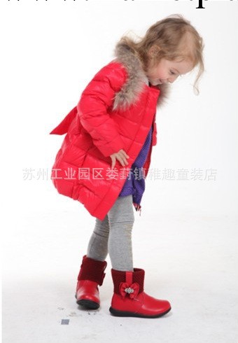 外貿童裝 女童大嘴猴長款羽絨衣 兒童服裝 加厚保暖工廠,批發,進口,代購
