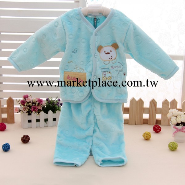 新款 嬰幼兒天鵝絨套裝/寶寶兩件套/童套裝/嬰兒裝  T008工廠,批發,進口,代購