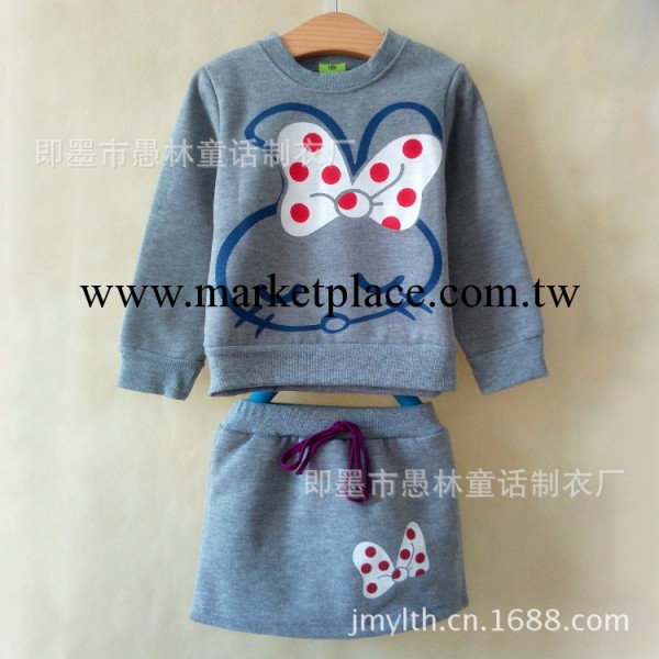 2013秋款款童套裝批發 青島韓版外貿原單 小兔童裙套裝 休閒套裝工廠,批發,進口,代購