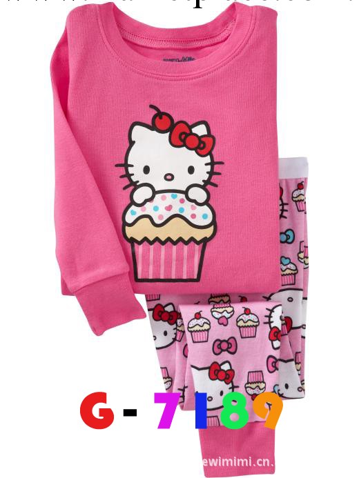 品牌童裝GAP長袖傢居服 爆款熱賣 hello kitty 7189工廠,批發,進口,代購