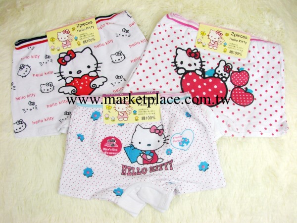 2013新款！外貿純棉兒童平角內褲 hello Kitty 女童工廠,批發,進口,代購