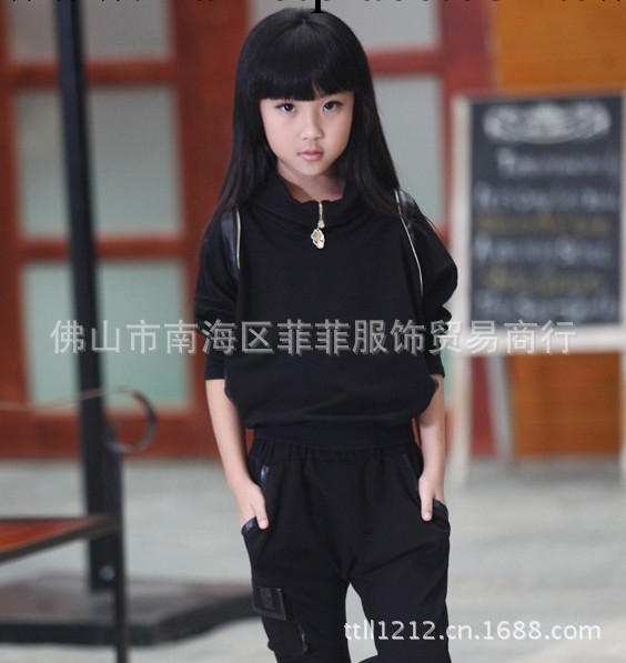 品牌童裝女童2013新款全棉衛衣蝙蝠衫哈倫褲運動套裝春秋裝韓版工廠,批發,進口,代購