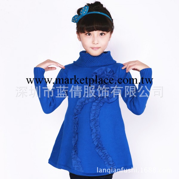 藍寶貝童裝全網獨版女童中長毛衣批發一件代發M1059款批發・進口・工廠・代買・代購