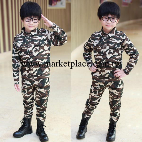 2013年新品 超萌迷你 迷彩制服童套裝 男童套裝 品牌兒童套裝批發工廠,批發,進口,代購