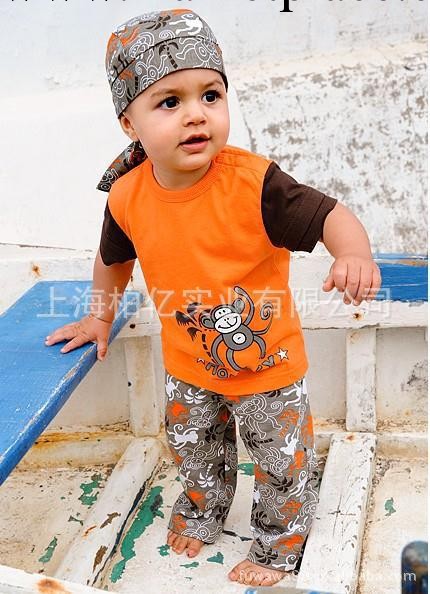 夏款品牌男童套裝 外貿沙灘男童三件套 短袖t恤工廠,批發,進口,代購