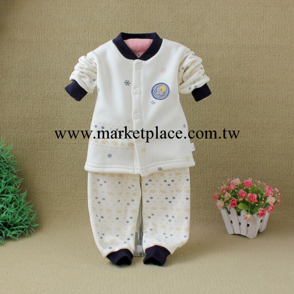 盒裝 精致品牌童裝 嬰幼兒加厚保暖衣 拉絨秋冬套裝 開襟 BA05工廠,批發,進口,代購